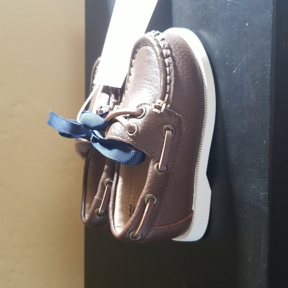 Janie and Jack baby leather boater shoes size 4 NWT and NBW - Picture 7 of 7